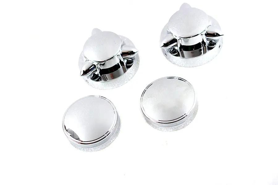 V-Twin Krommet Gas Cap Set for Harley Davidson FL (1965-1974) by V-Twin