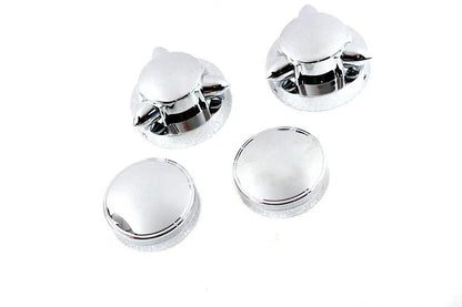 V-Twin Krommet Gas Cap Set for Harley Davidson FL (1965-1974) by V-Twin