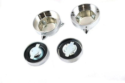 V-Twin Krommet Gas Cap Set for Harley Davidson FL (1965-1974) by V-Twin