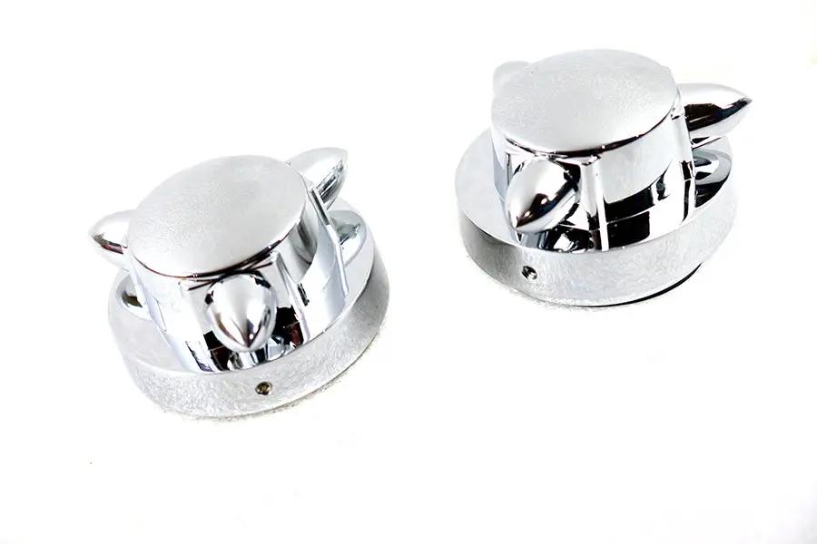 V-Twin Krommet Gas Cap Set for Harley Davidson FL (1965-1974) by V-Twin