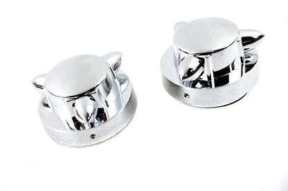 V-Twin Krommet Gas Cap Set for Harley Davidson FL (1965-1974) by V-Twin
