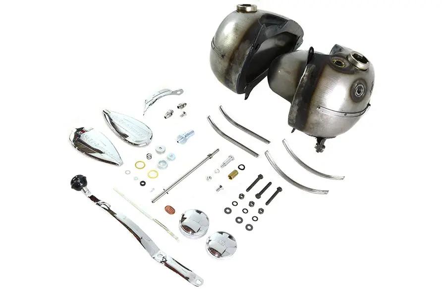V-Twin 45 WL Gas and Oil Tank Kit for Harley Davidson WL and G Models (1940-1946) by V-Twin