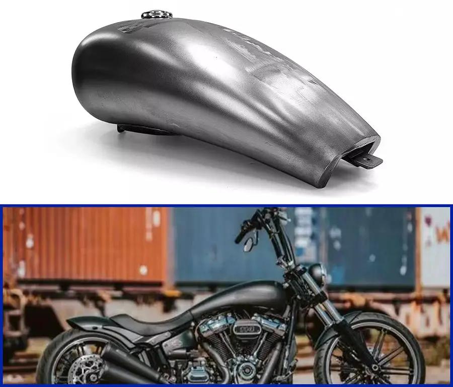 V-Twin M8 Stretch 5 Gallon Gas Tank for Harley Davidson FLST & FXST Models by V-Twin