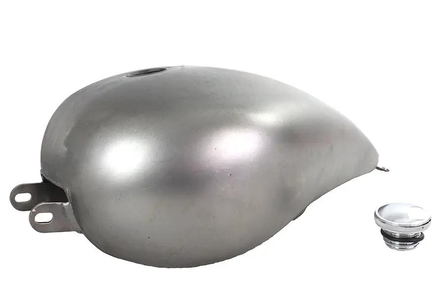 V-Twin M8 Bobbed Gas Tank Raw Steel for Harley Davidson FXST and FLST Models by V-Twin