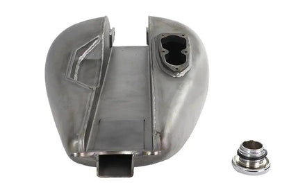 V-Twin M8 Bobbed Gas Tank Raw Steel for Harley Davidson FXST and FLST Models by V-Twin