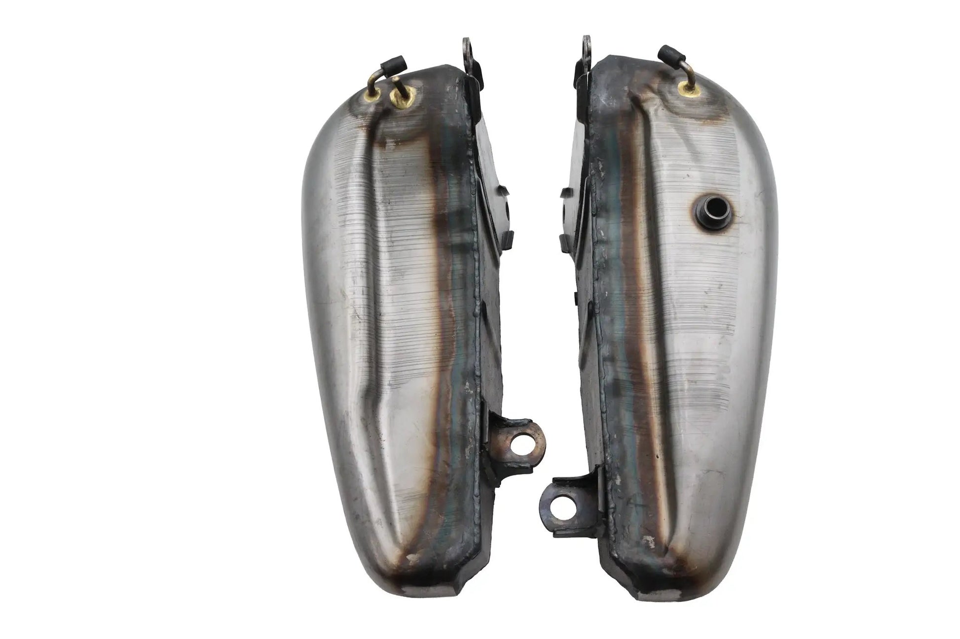 Wyatt Gatling Bobbed 3.5 Gallon Gas Tank Set for Harley Davidson FXST and FLST Models by Wyatt Gatling
