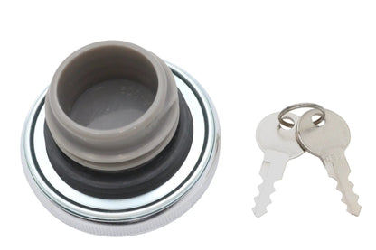 Ultima Chrome Locking Style Non-Vented Gas Cap for Harley Davidson - Part #21-444 by Ultima