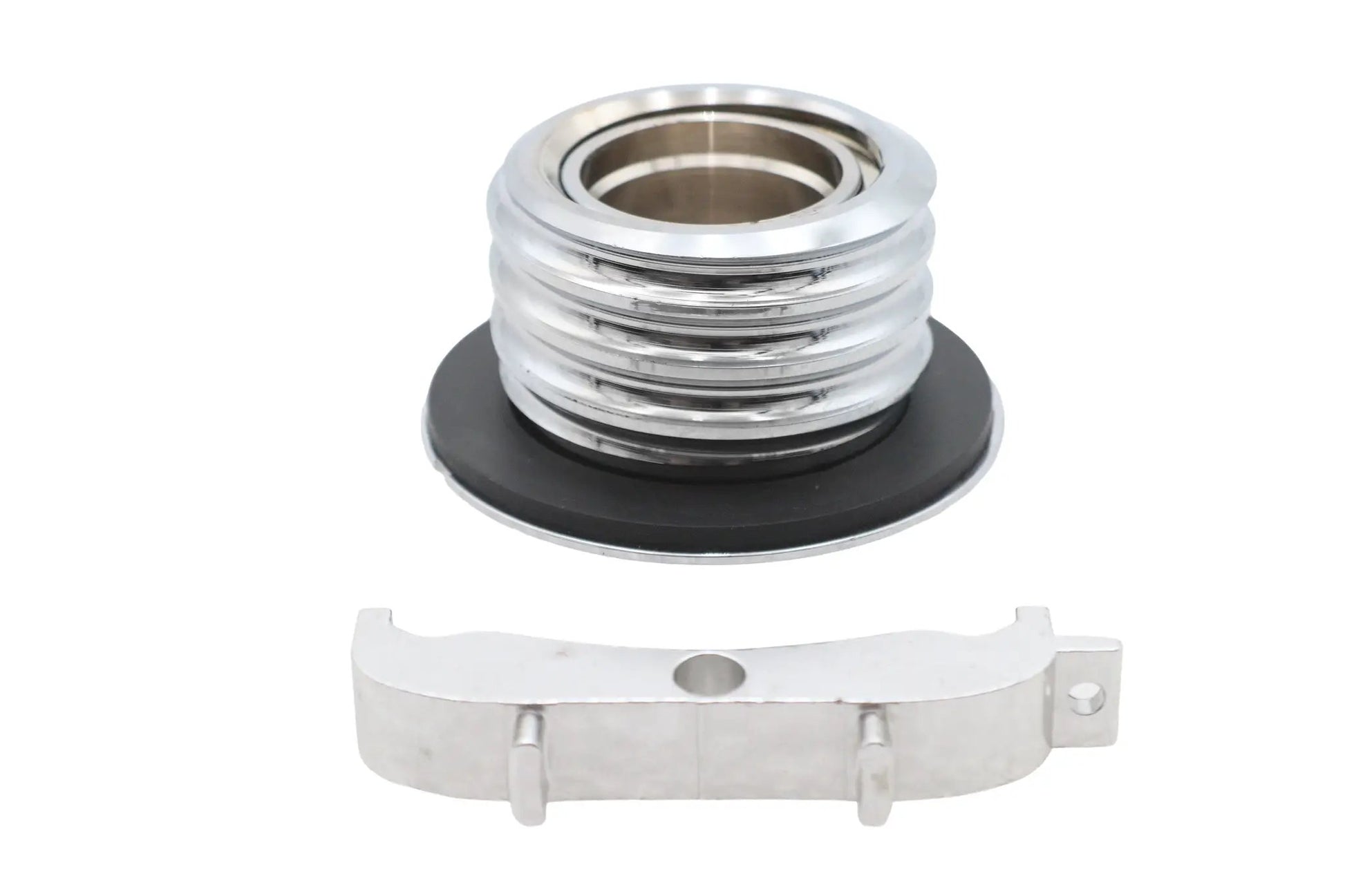 Ultima Chrome Low Profile Locking Gas Cap for Harley Davidson Gas Tanks, Part #21-446 by Ultima