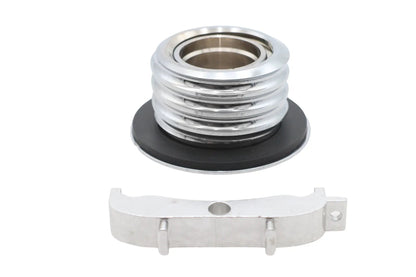 Ultima Chrome Low Profile Locking Gas Cap for Harley Davidson Gas Tanks, Part #21-446 by Ultima