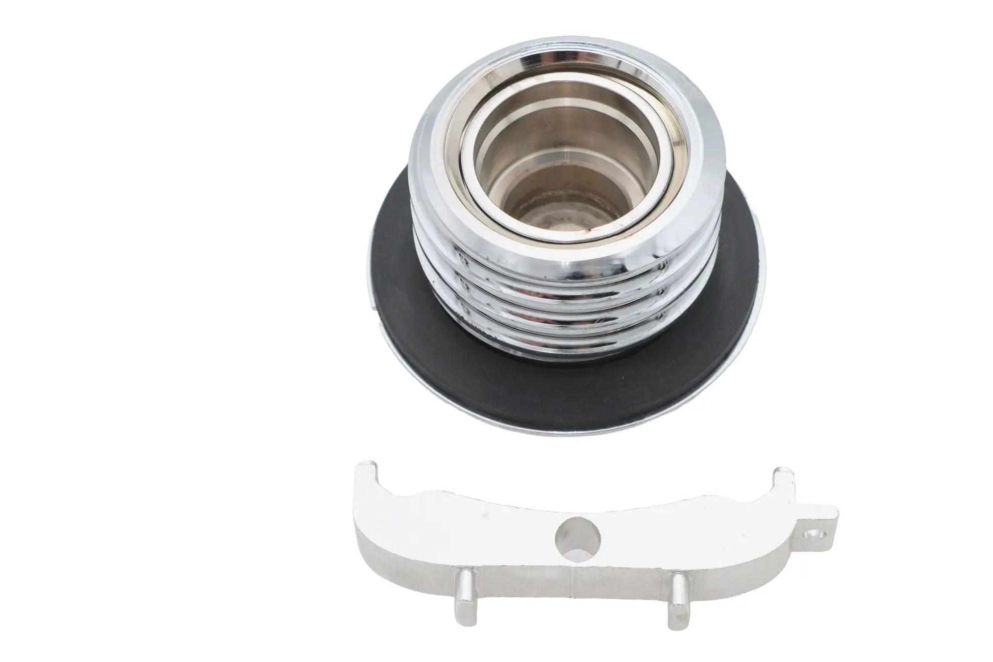 Ultima Chrome Low Profile Locking Gas Cap for Harley Davidson Gas Tanks, Part #21-446 by Ultima