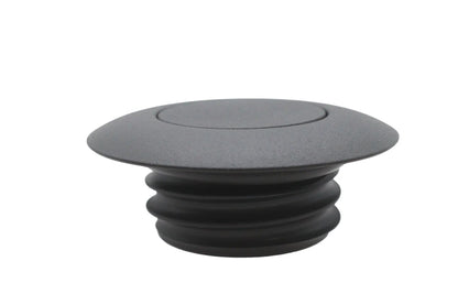 Ultima Wrinkle Black Pop-up Gas Cap Vented for Harley Davidson – Part Number 21-555 by Ultima