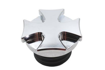V-Twin 38-1655 Billet Vented Gas Cap with Maltese Design