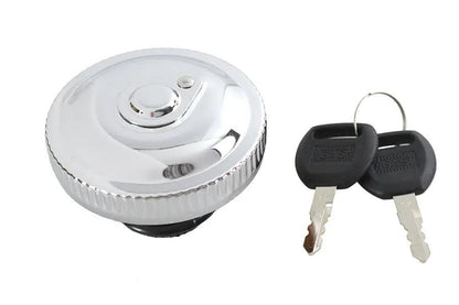 V-Twin Locking Bung Gas Cap Chrome for Harley Davidson XL Models (1983-1992) by V-Twin