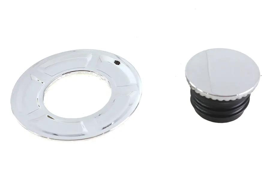 V-Twin Pop Up Style Vented Gas Cap Chrome - Fits Harley Davidson Models 2022-2024 by V-Twin