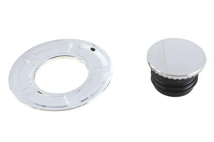 V-Twin Pop Up Style Vented Gas Cap Chrome - Fits Harley Davidson Models 2022-2024 by V-Twin