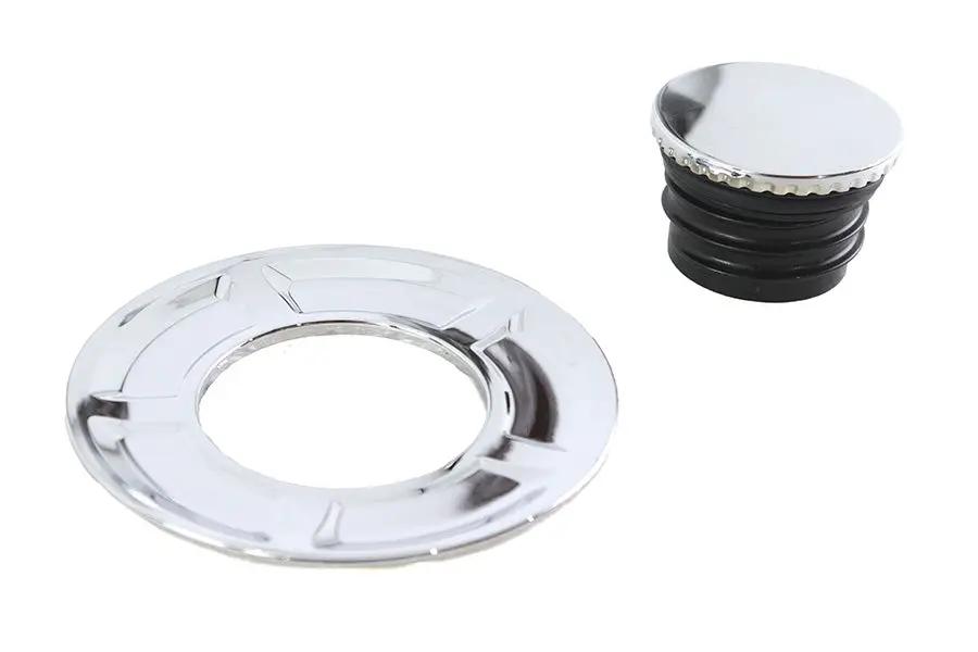 V-Twin Pop Up Style Vented Gas Cap Chrome - Fits Harley Davidson Models 2022-2024 by V-Twin