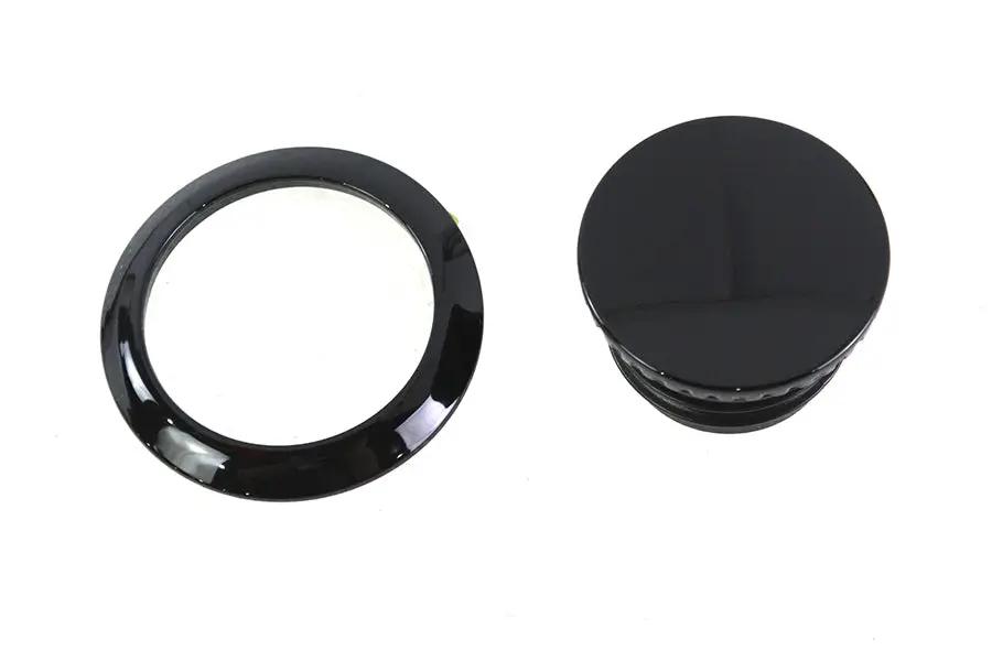 V-Twin Pop Up Style Vented Gas Cap in Black for Harley Davidson Models Part 78705RB by V-Twin