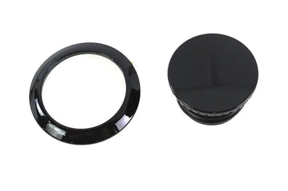 V-Twin Pop Up Style Vented Gas Cap in Black for Harley Davidson Models Part 78705RB by V-Twin