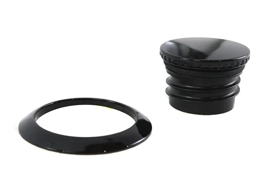 V-Twin Pop Up Style Vented Gas Cap in Black for Harley Davidson Models Part 78705RB by V-Twin