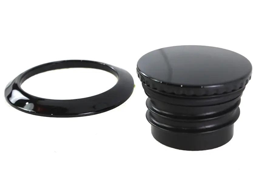 V-Twin Pop Up Style Vented Gas Cap in Black for Harley Davidson Models Part 78705RB by V-Twin