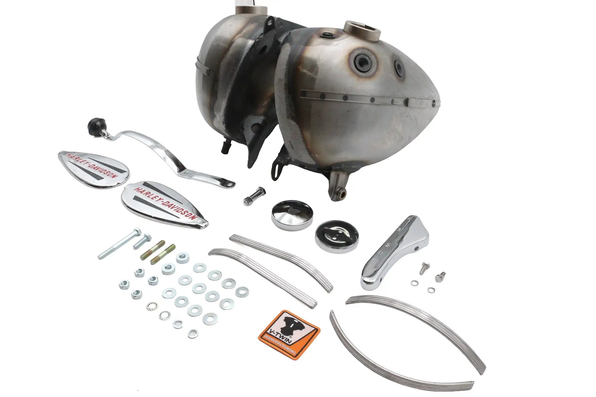V-Twin Fat Bob 3.5 Gallon Gas Tank Kit for Harley Davidson UL & ULH by V-Twin