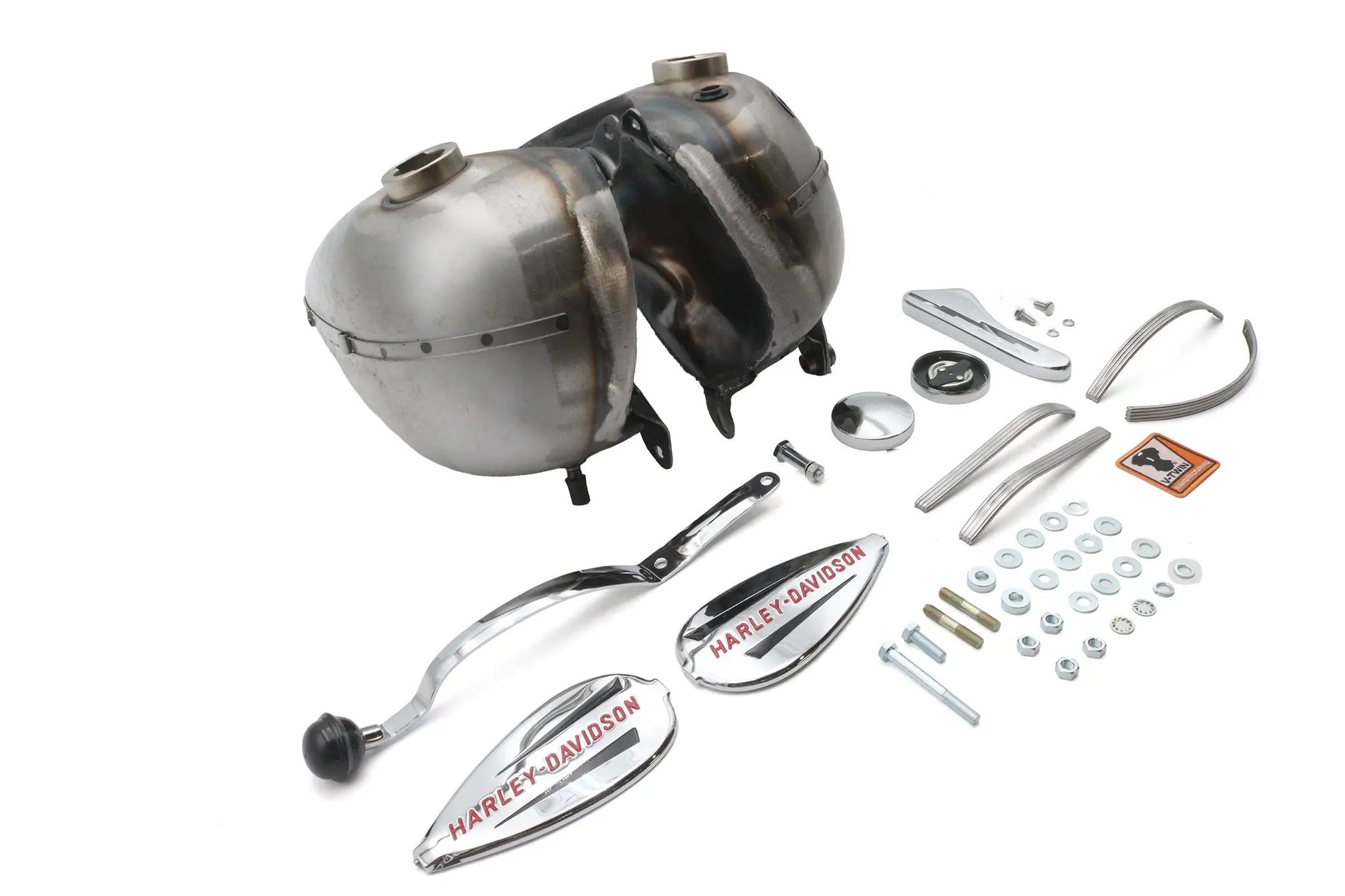 V-Twin Fat Bob 3.5 Gallon Gas Tank Kit for Harley Davidson UL & ULH by V-Twin
