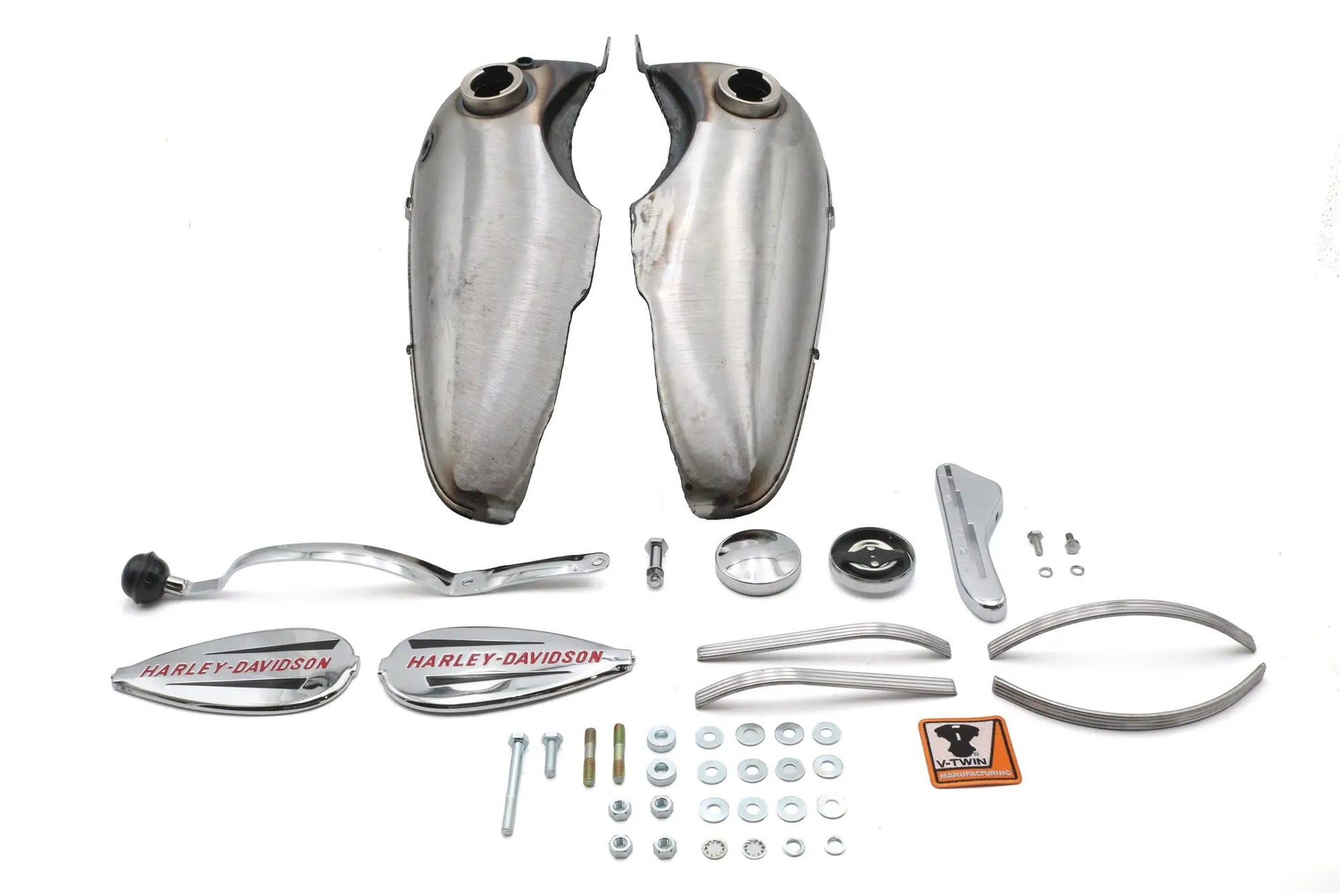 V-Twin Fat Bob 3.5 Gallon Gas Tank Kit for Harley Davidson UL & ULH by V-Twin