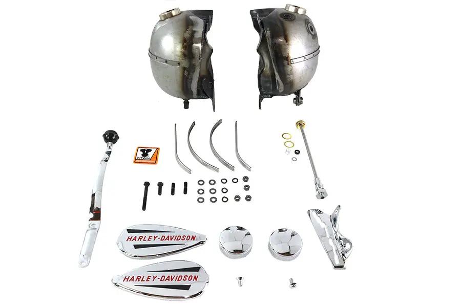 V-Twin Fat Bob Gas Tank Kit with 3.5 Gallon for Harley Davidson EL (1940-1946) by V-Twin