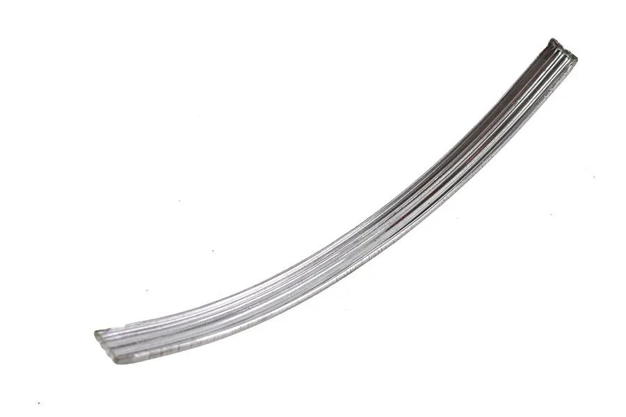 V-Twin Large Ribbed Emblem Trim Stainless Steel for Harley Davidson FL 1937-1946 by V-Twin