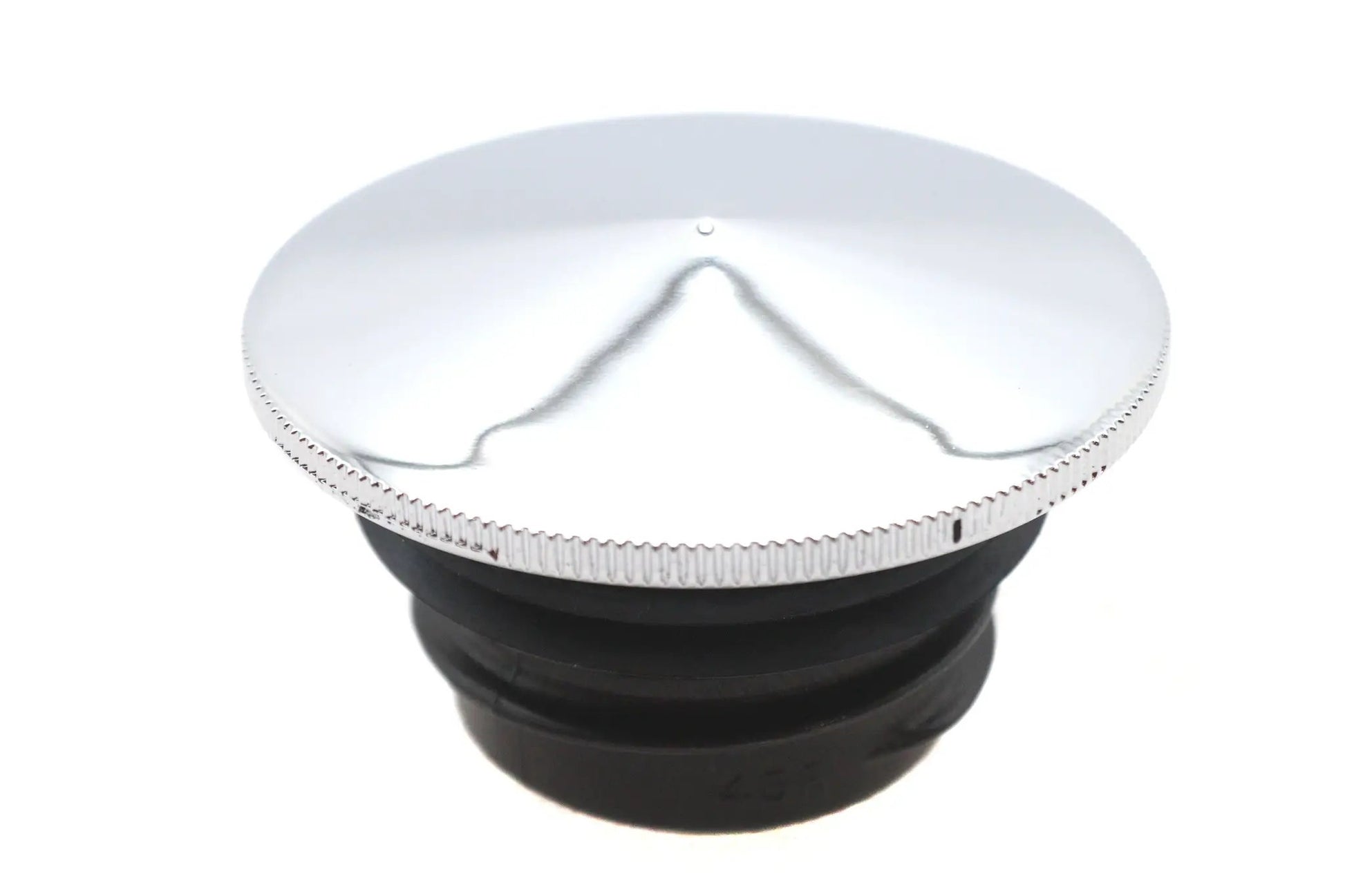 Ultima Slim Point Billet Vented Chrome Gas Cap with Knurled Edges - Part 21-323 by Ultima