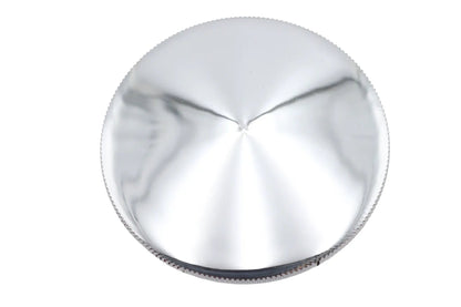 Ultima Slim Point Billet Vented Chrome Gas Cap with Knurled Edges - Part 21-323 by Ultima