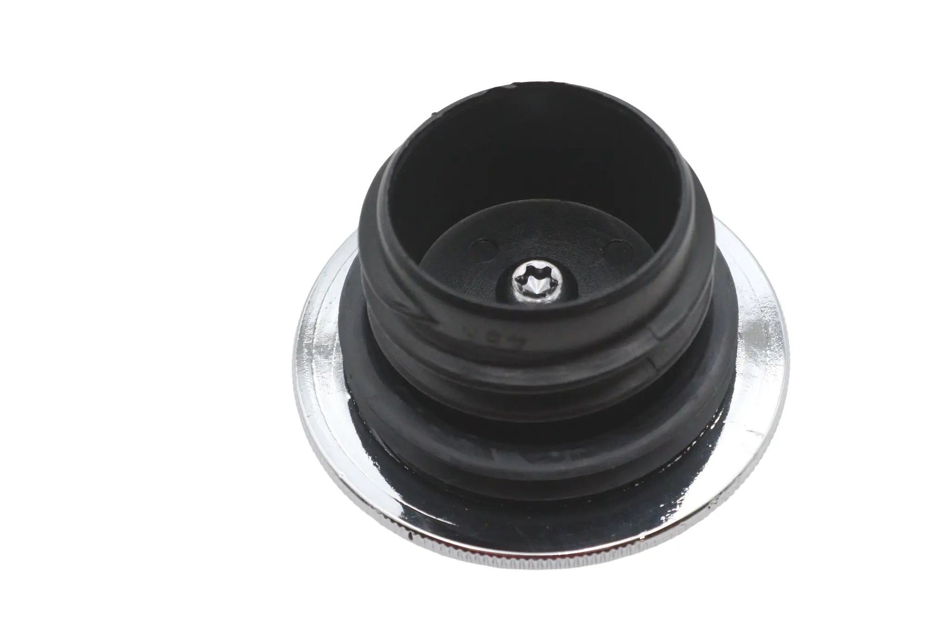 Ultima Slim Point Billet Vented Chrome Gas Cap with Knurled Edges - Part 21-323 by Ultima