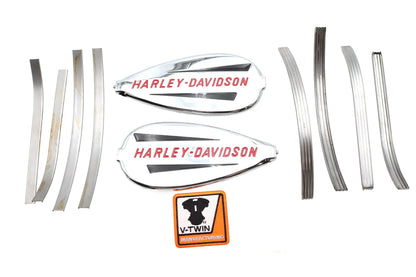 V-Twin Bobbed 3.5 Gallon Gas Tank Trim Kit for Harley Davidson FL 1940-1946 by V-Twin