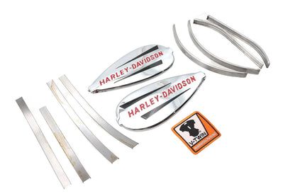 V-Twin Bobbed 3.5 Gallon Gas Tank Trim Kit for Harley Davidson FL 1940-1946 by V-Twin