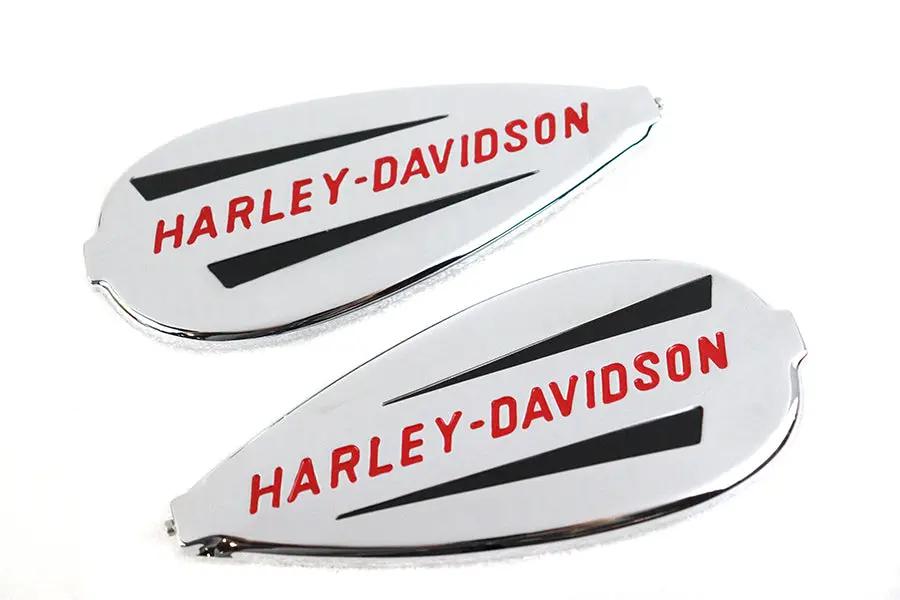 V-Twin Right and Left Gas Tank Emblem Set for Harley Davidson 1940-1946 EL & FL Models by V-Twin