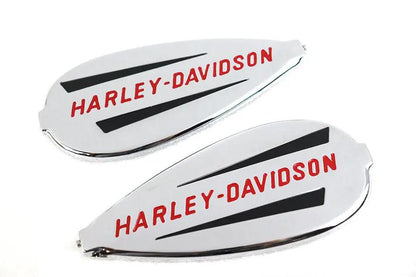 V-Twin Right and Left Gas Tank Emblem Set for Harley Davidson 1940-1946 EL & FL Models by V-Twin