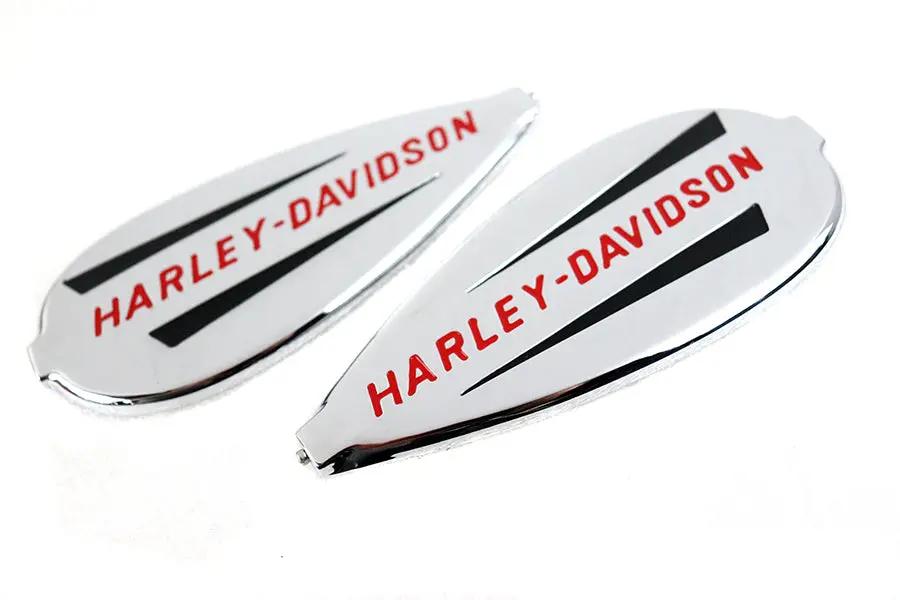 V-Twin Right and Left Gas Tank Emblem Set for Harley Davidson 1940-1946 EL & FL Models by V-Twin
