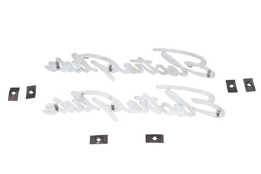 Wyatt Gatling Electra Glide Fender Emblem Set for Harley Davidson FL Models by Wyatt Gatling