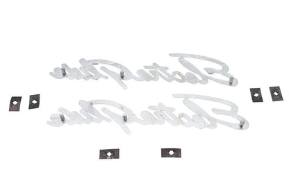 Wyatt Gatling Electra Glide Fender Emblem Set for Harley Davidson FL Models by Wyatt Gatling