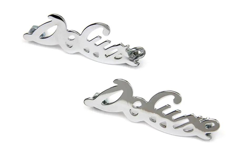 Wyatt Gatling Fender Emblem Set for Harley Davidson FL 1946-1949 – Deluxe Overhead Valve Style by Wyatt Gatling