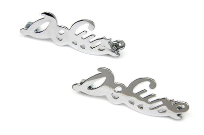 Wyatt Gatling Fender Emblem Set for Harley Davidson FL 1946-1949 – Deluxe Overhead Valve Style by Wyatt Gatling