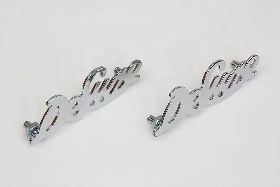 Wyatt Gatling Fender Emblem Set for Harley Davidson FL 1946-1949 – Deluxe Overhead Valve Style by Wyatt Gatling
