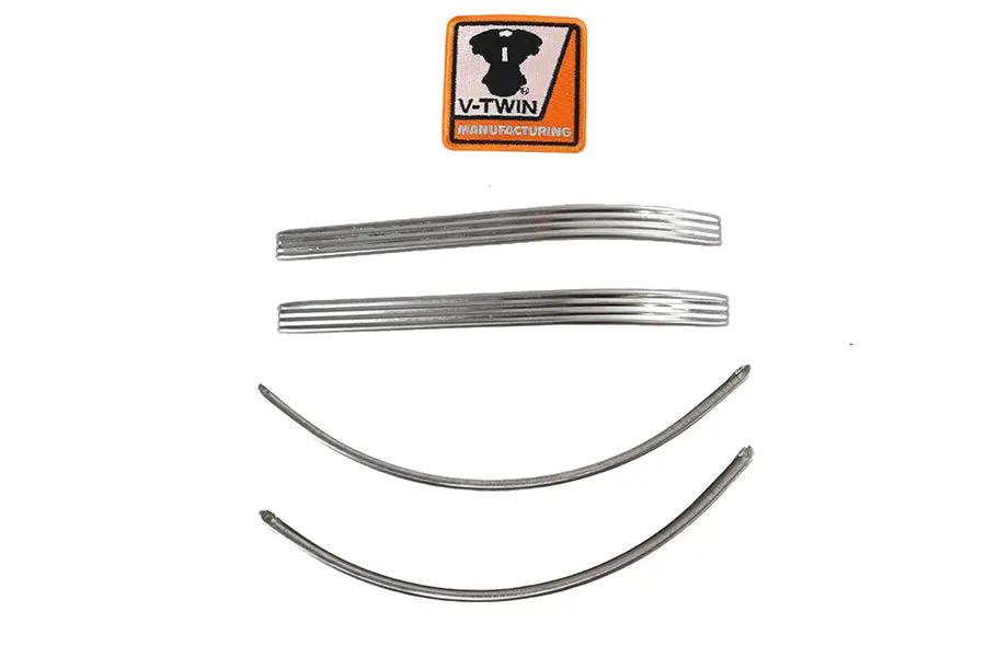 V-Twin Knucklehead Tank Stainless Steel Trim Set for 1940-1946 Harley Davidson FL & EL by V-Twin