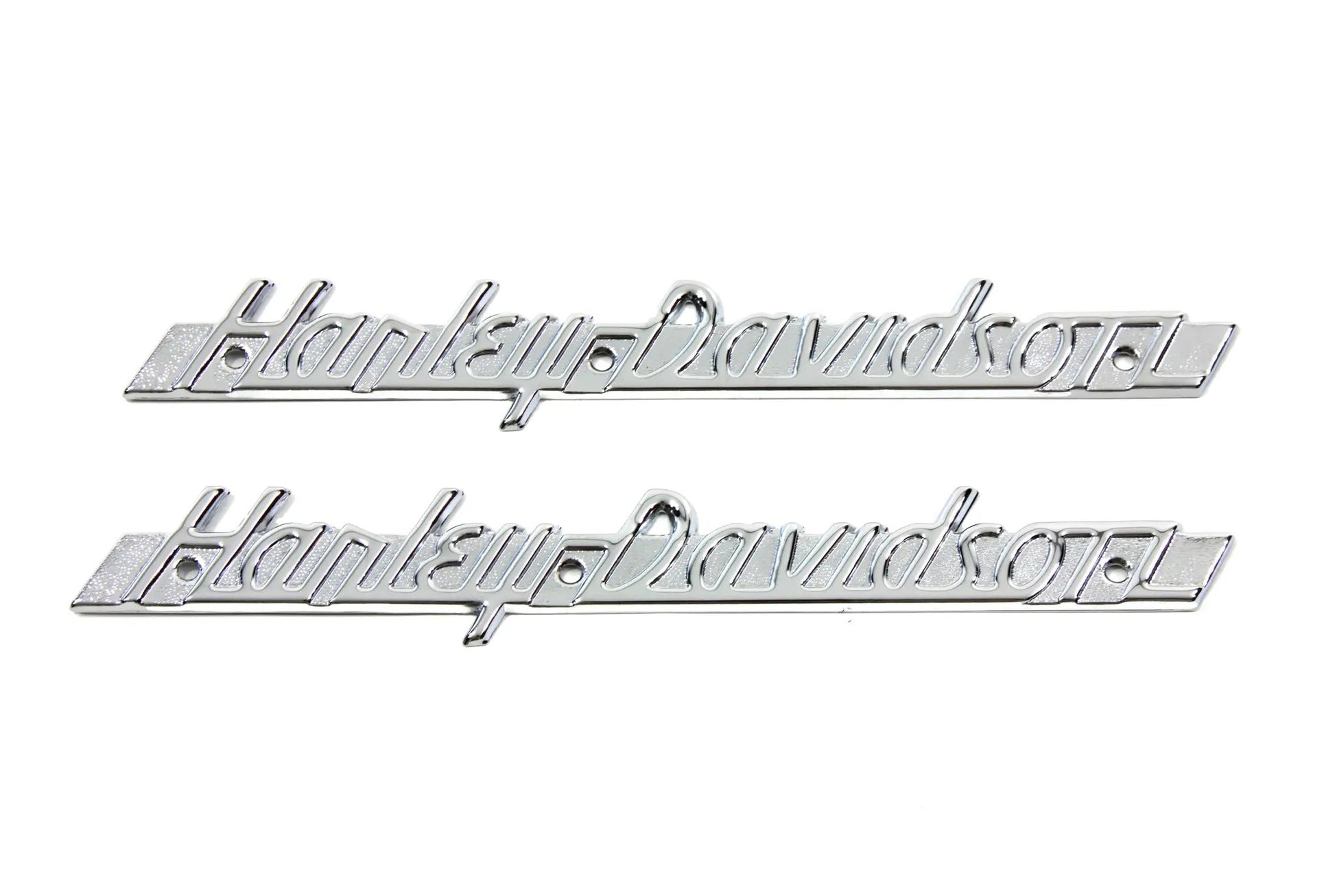 V-Twin Emblem Set with Chrome Lettering – Weld-On and Adhesive Mounts Compatible, Part 78989 by V-Twin