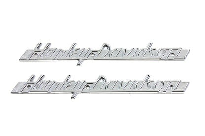 V-Twin Emblem Set with Chrome Lettering – Weld-On and Adhesive Mounts Compatible, Part 78989 by V-Twin