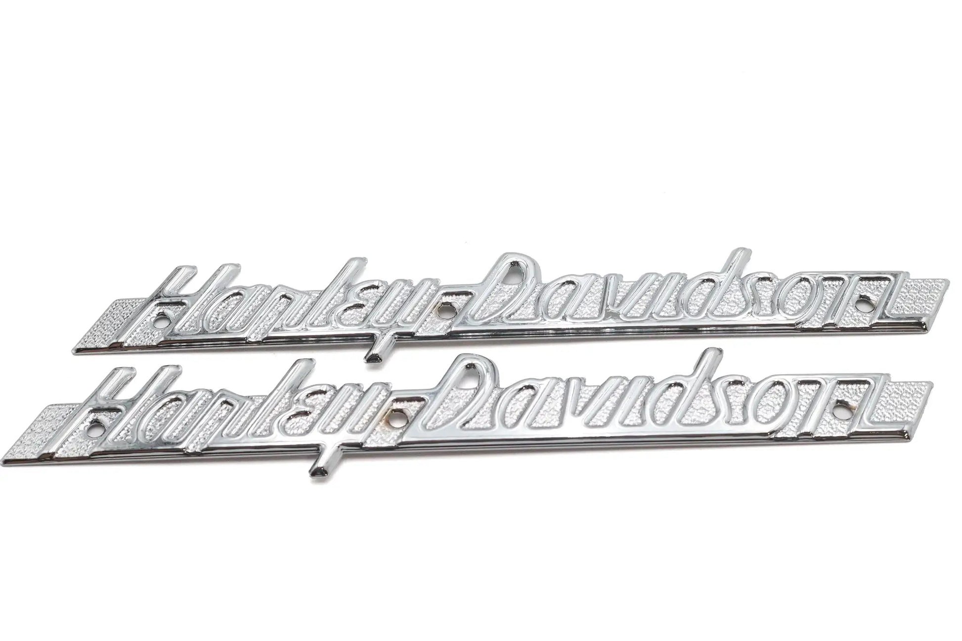 V-Twin Emblem Set with Chrome Lettering – Weld-On and Adhesive Mounts Compatible, Part 78989 by V-Twin