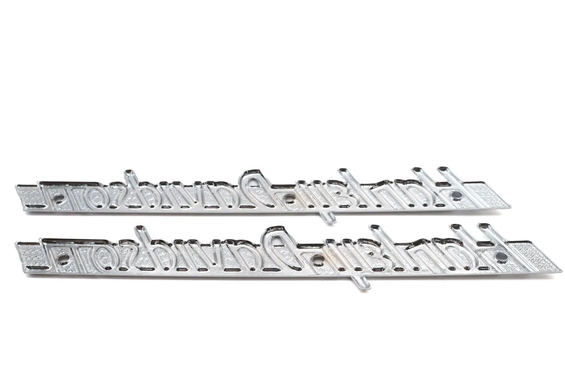 V-Twin Emblem Set with Chrome Lettering – Weld-On and Adhesive Mounts Compatible, Part 78989 by V-Twin