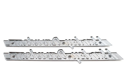V-Twin Emblem Set with Chrome Lettering – Weld-On and Adhesive Mounts Compatible, Part 78989 by V-Twin