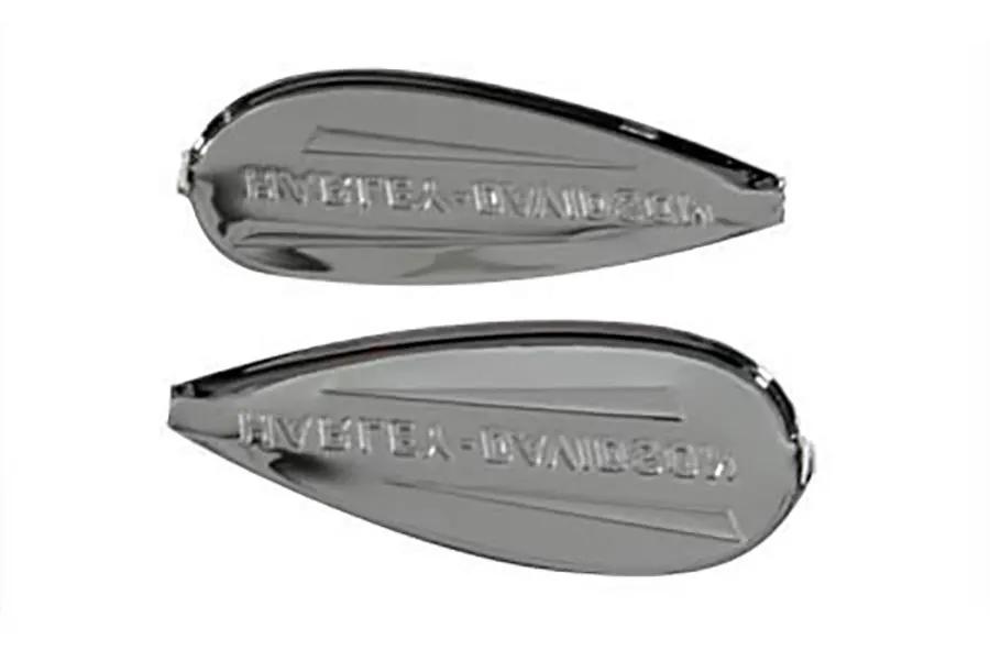 OE Emblem Set with Red Lettering for Harley-Davidson Tanks – Part Number 61769-40T by OE