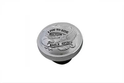 Wyatt Gatling Eagle Spirit Vented Gas Cap for Harley Davidson FXS, FL, FX, FXR, FXST (Part #72644) by Wyatt Gatling